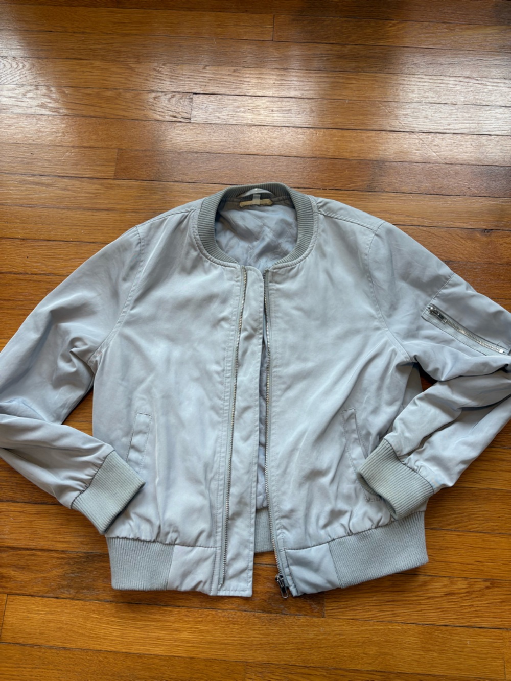 On The Road Light Gray Quilted Jacket